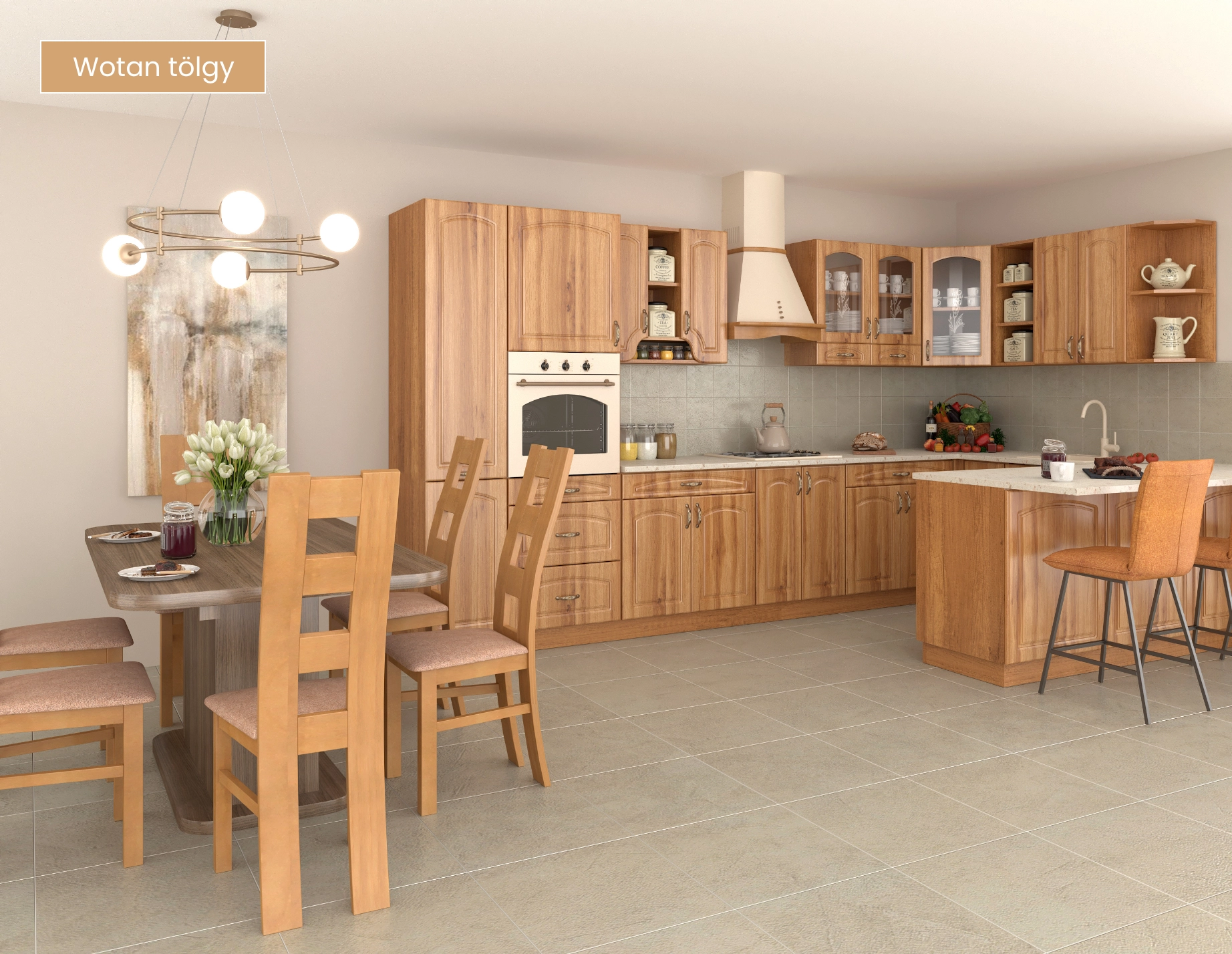 Rusztik Bútorház Hajdúszoboszló - rusztikus Zille konyhabútor